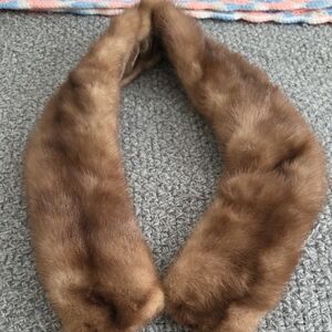 Fur Collar Scark Mink Vintage
